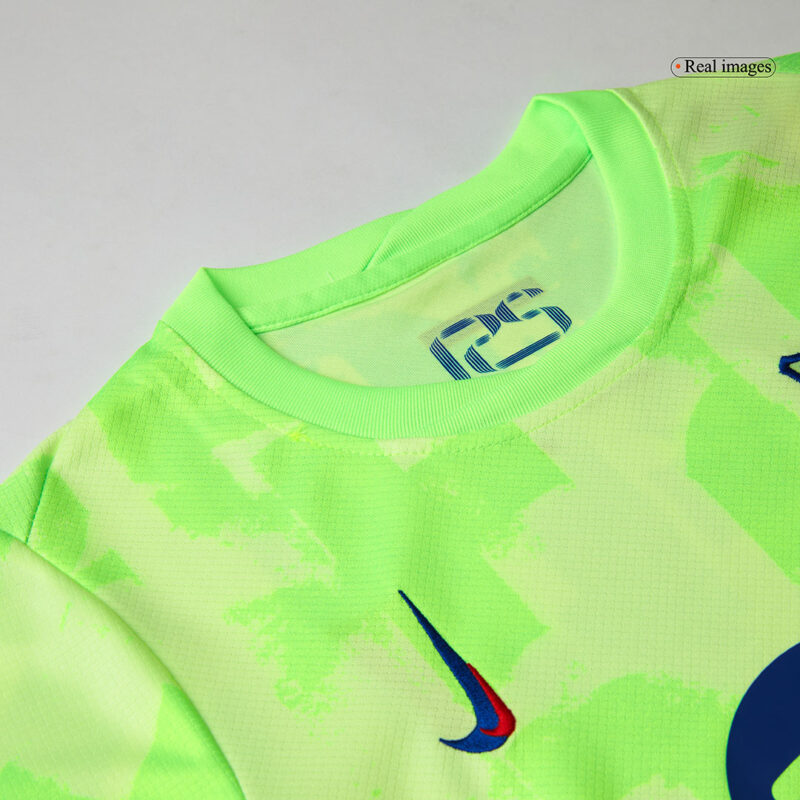 Barcelona Third Away Kids Soccer Jerseys Kit 2024/25 - UCL (Spotify Logo Without Text)