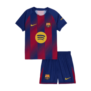 Barcelona Home Kids Soccer Jerseys Kit 2025/26
