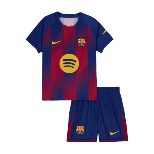 Barcelona Home Kids Soccer Jerseys Kit 2025/26