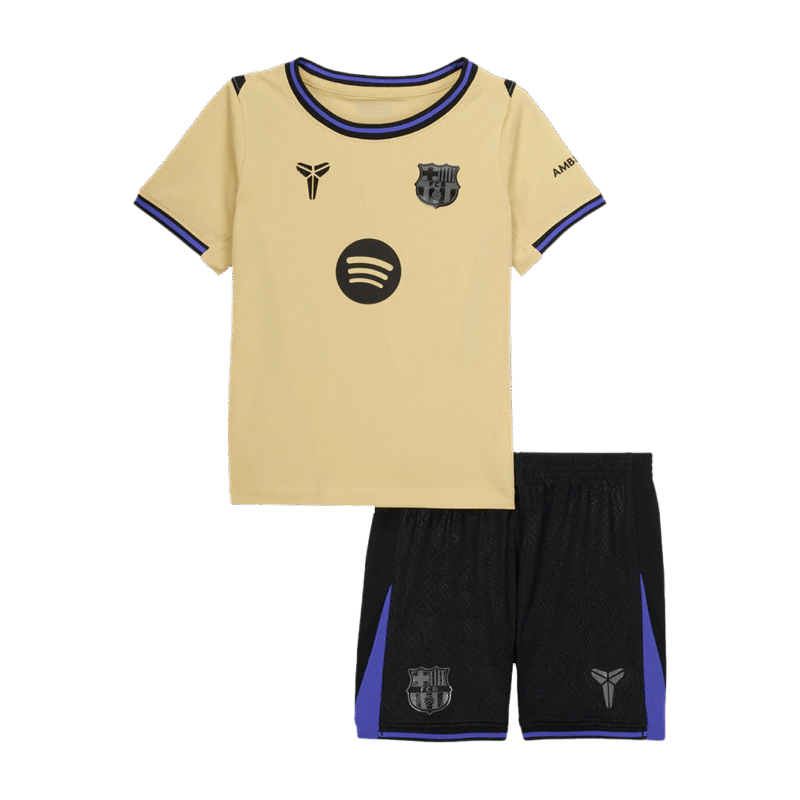 Barcelona Away Kids Soccer Jerseys Kit 2025/26