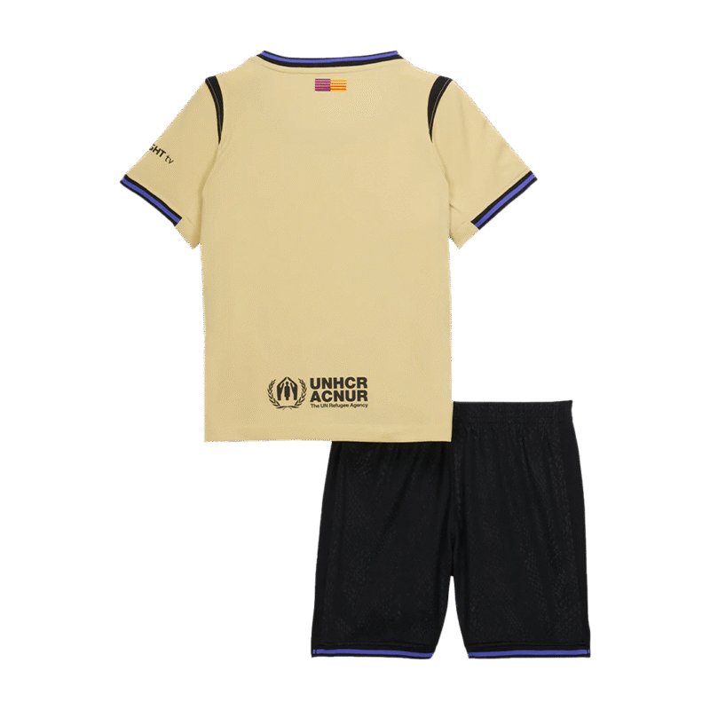 Barcelona Away Kids Soccer Jerseys Kit 2025/26
