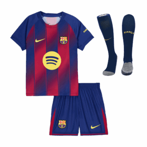 Barcelona Home Kids Soccer Jerseys Full Kit 2025/26