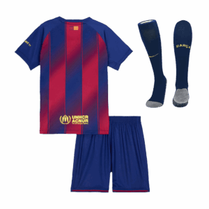 Barcelona Home Kids Soccer Jerseys Full Kit 2025/26