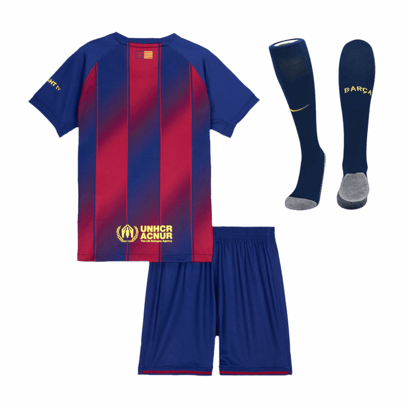 Barcelona Home Kids Soccer Jerseys Full Kit 2025/26