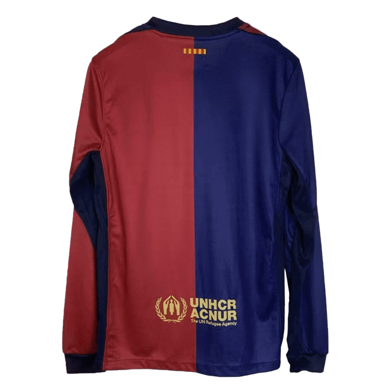 Barcelona Home Long Sleeve Soccer Jersey 2024/25