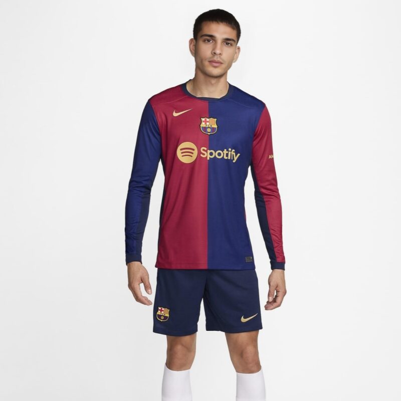 Barcelona Home Long Sleeve Soccer Jersey 2024/25