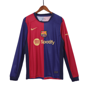 Barcelona Home Long Sleeve Soccer Jersey 2024/25