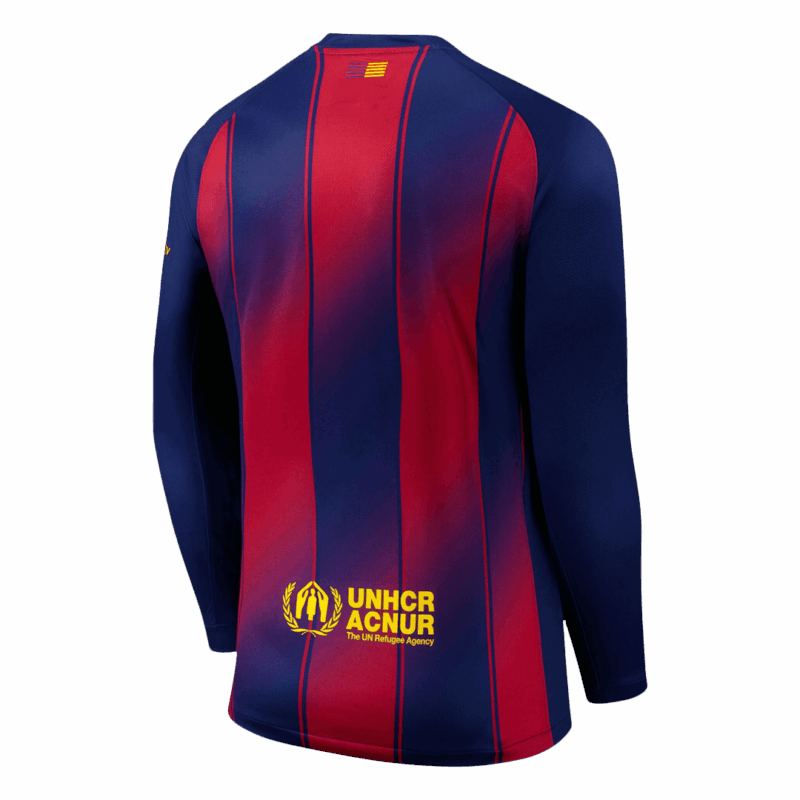 Barcelona Home Long Sleeve Soccer Jersey 2025/26