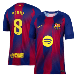 PEDRI #8 Barcelona Home Soccer Jersey 2025/26