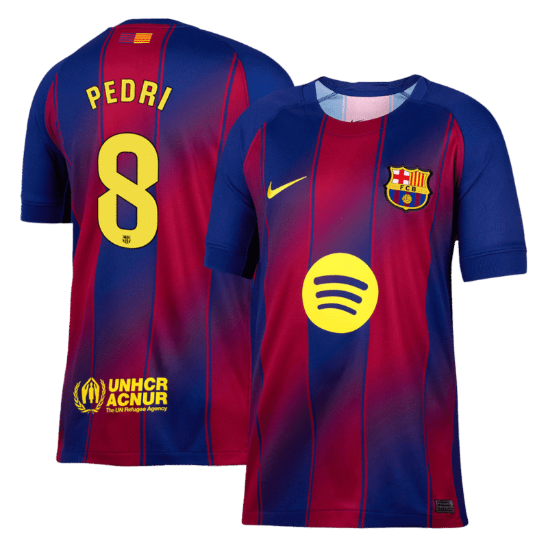 PEDRI #8 Barcelona Home Soccer Jersey 2025/26