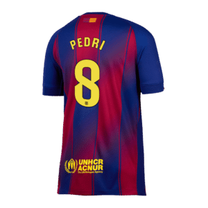 PEDRI #8 Barcelona Home Soccer Jersey 2025/26