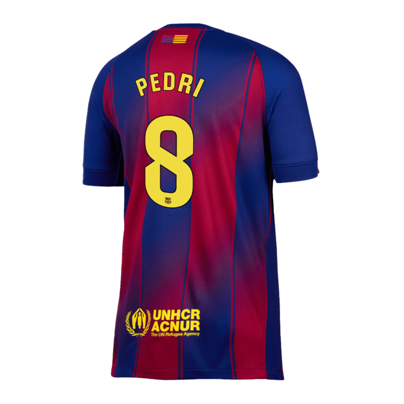 PEDRI #8 Barcelona Home Soccer Jersey 2025/26