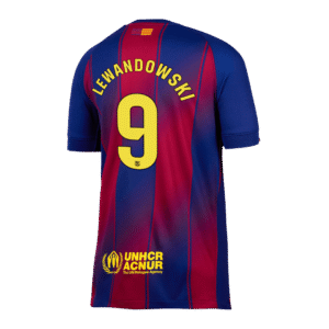 LEWANDOWSKI #9 Barcelona Home Soccer Jersey 2025/26