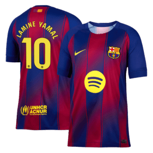 LAMINE YAMAL #10 Barcelona Home Soccer Jersey 2025/26