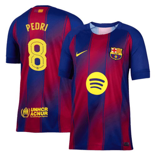 PEDRI #8 Barcelona Home Soccer Jersey 2025/26 -UCL
