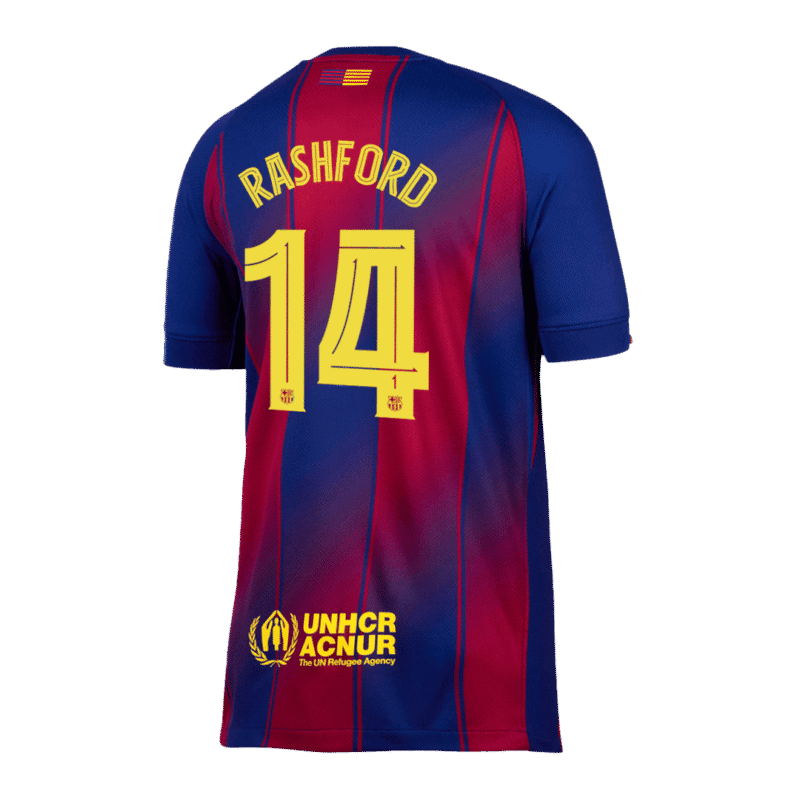 RASHFORD #14 Barcelona Home Soccer Jersey 2025/26 -UCL