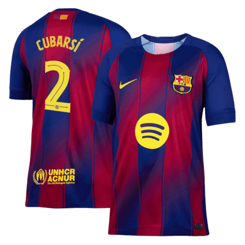 CUBARSÍ #2 Barcelona Home Soccer Jersey 2025/26 -UCL