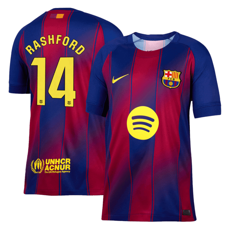 RASHFORD #14 Barcelona Home Soccer Jersey 2025/26