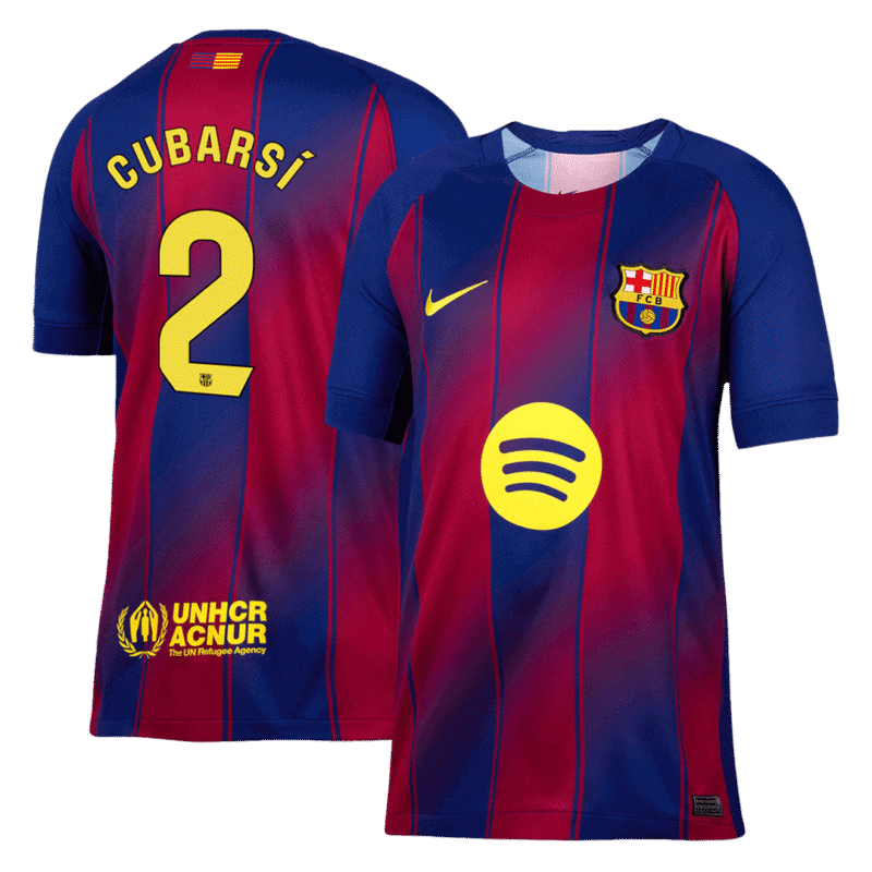 CUBARSÍ #2 Barcelona Home Soccer Jersey 2025/26