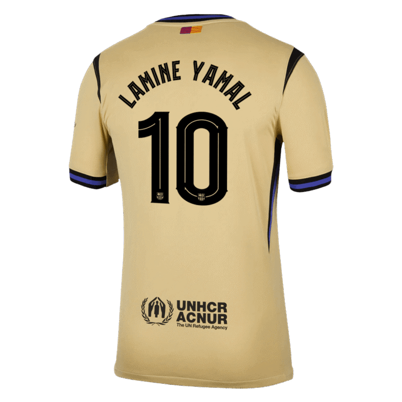 LAMINE YAMAL #10 Barcelona Away Soccer Jersey 2025/26 -UCL