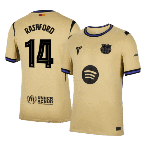 RASHFORD #14 Barcelona Away Soccer Jersey 2025/26 -UCL