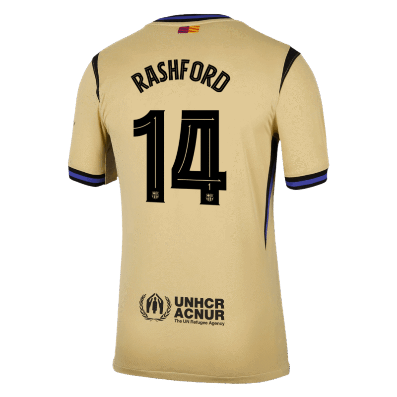 RASHFORD #14 Barcelona Away Soccer Jersey 2025/26 -UCL