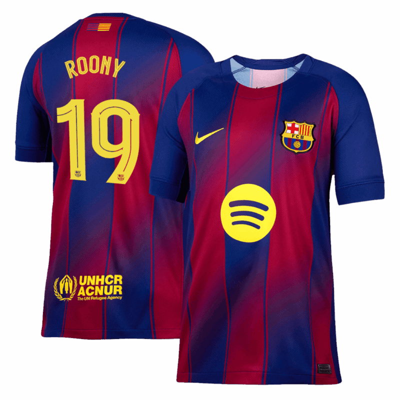 ROONY #19 Barcelona Home Soccer Jersey 2025/26 -UCL