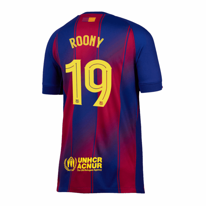 ROONY #19 Barcelona Home Soccer Jersey 2025/26 -UCL