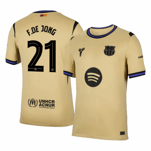 F.DE JONG #21 Barcelona Away Soccer Jersey 2025/26 -UCL