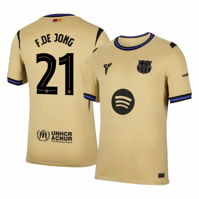 F.DE JONG #21 Barcelona Away Soccer Jersey 2025/26 -UCL