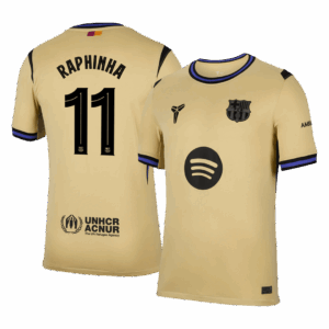 RAPHINHA #11 Barcelona Away Soccer Jersey 2025/26 -UCL