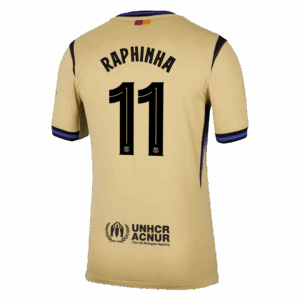 RAPHINHA #11 Barcelona Away Soccer Jersey 2025/26 -UCL