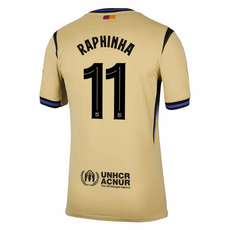 RAPHINHA #11 Barcelona Away Soccer Jersey 2025/26 -UCL