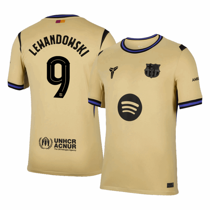 LEWANDOWSKI #9 Barcelona Away Soccer Jersey 2025/26 -UCL