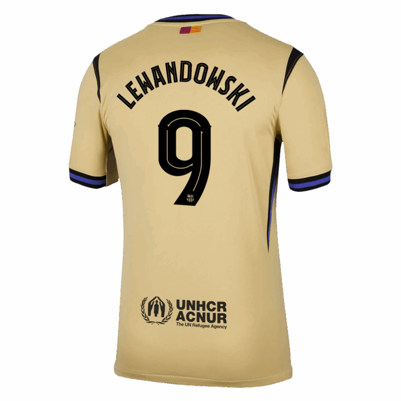 LEWANDOWSKI #9 Barcelona Away Soccer Jersey 2025/26 -UCL