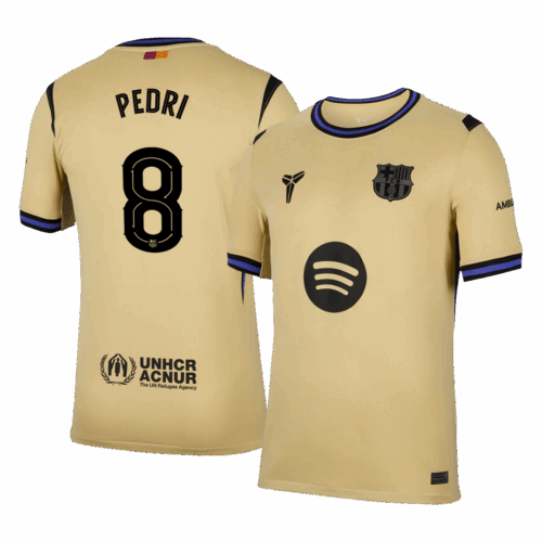 PEDRI #8 Barcelona Away Soccer Jersey 2025/26 -UCL