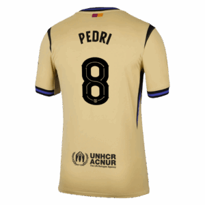 PEDRI #8 Barcelona Away Soccer Jersey 2025/26 -UCL