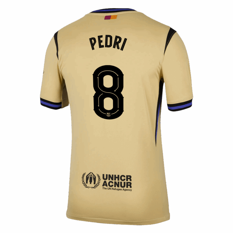 PEDRI #8 Barcelona Away Soccer Jersey 2025/26 -UCL