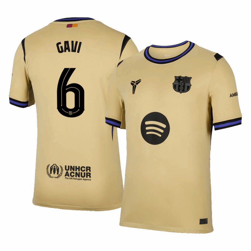 GAVI #6 Barcelona Away Soccer Jersey 2025/26 -UCL