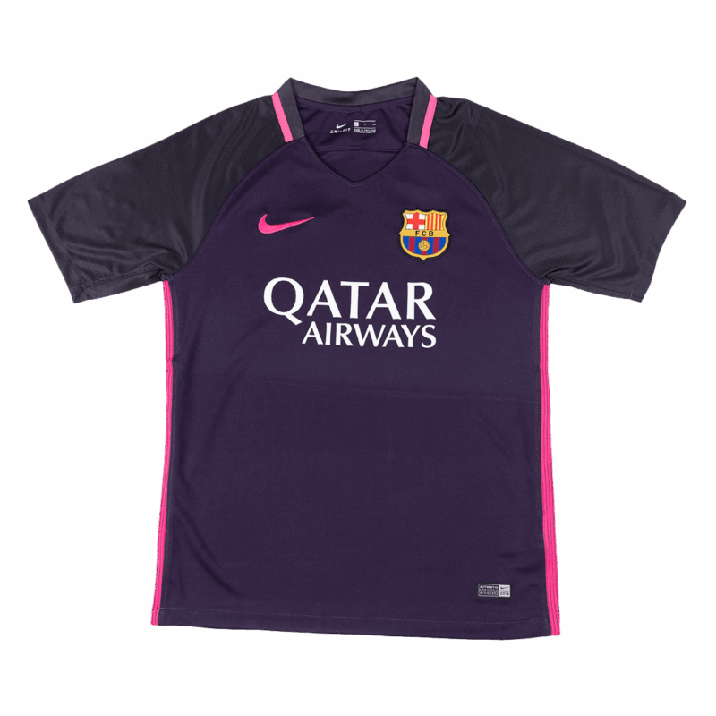 Barcelona Away Soccer Jersey Retro 2016/17