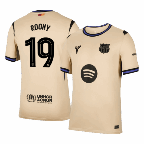 Barcelona ROONY #19 Away Soccer Jersey 2025/26 - UCL Edition