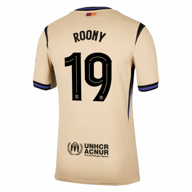 Barcelona ROONY #19 Away Soccer Jersey 2025/26 - UCL Edition