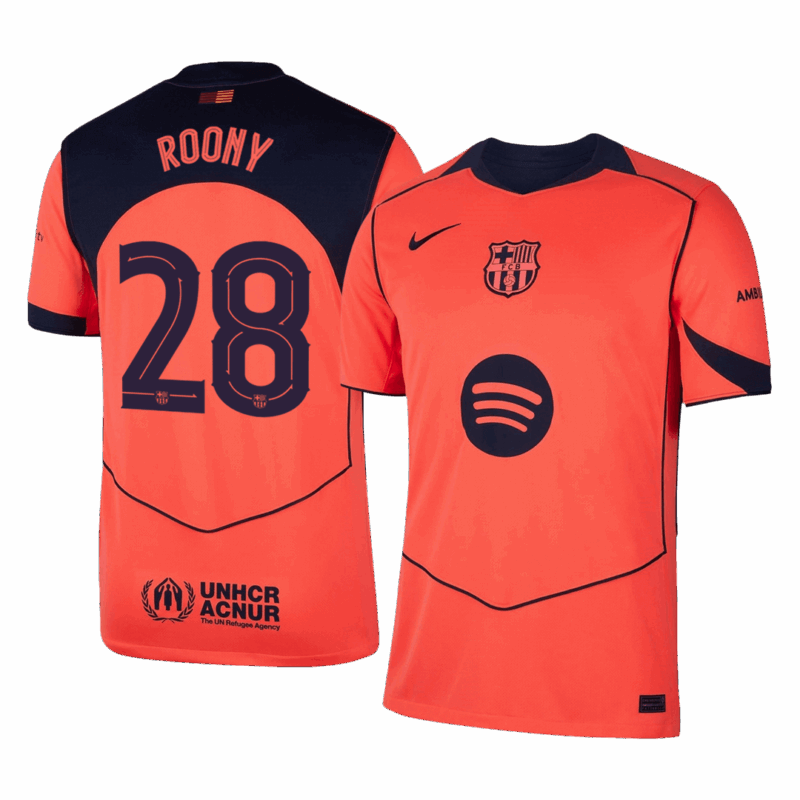 Barcelona ROONY #28 Third Away Soccer Jersey 2025/26