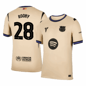 Barcelona ROONY #28 Away Soccer Jersey 2025/26