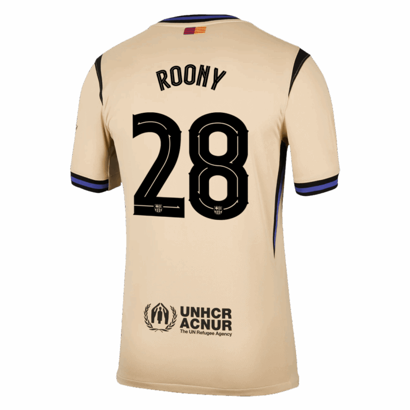 Barcelona ROONY #28 Away Soccer Jersey 2025/26