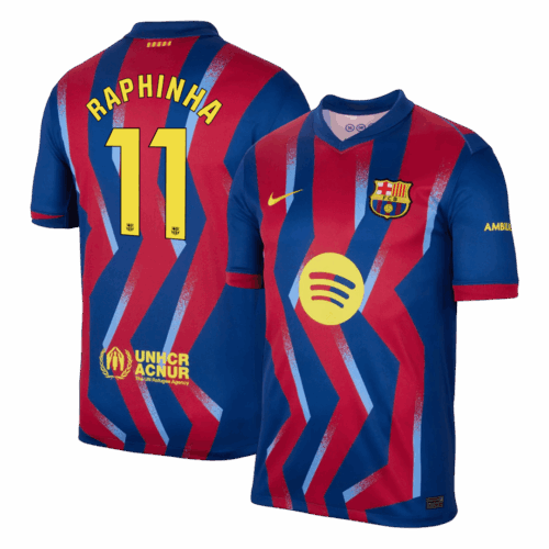 Barcelona RAPHINHA #11 Fourth Away Soccer Jersey 2025/26