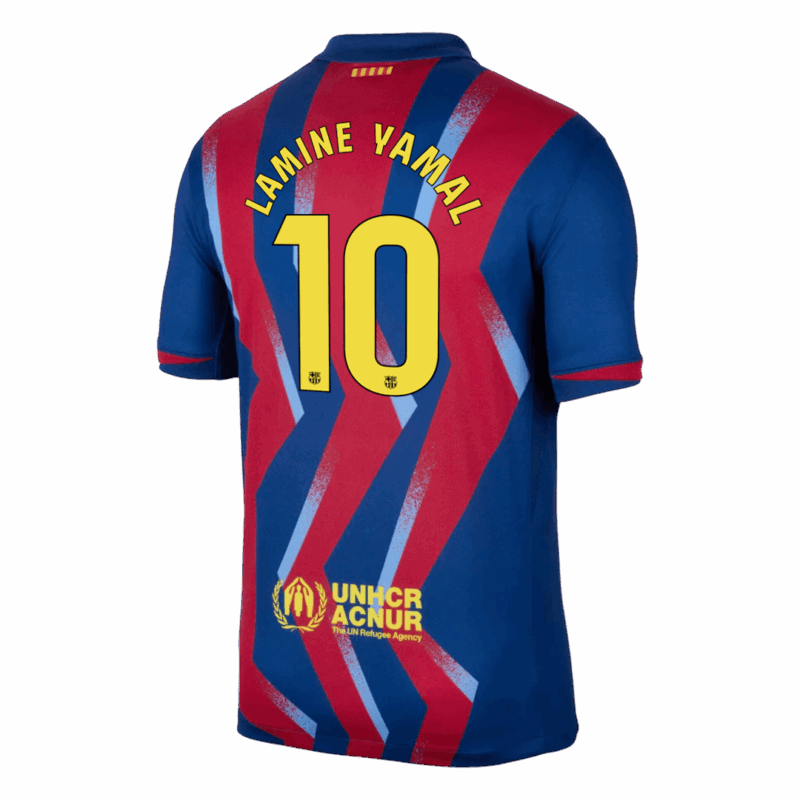 623781_3 Barcelona LAMINE YAMAL #10 Fourth Away Soccer Jersey 2025/26