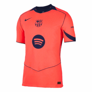 ROONY #19 Authentic Barcelona Third Away Soccer Jersey 25/26 Orange- UCL