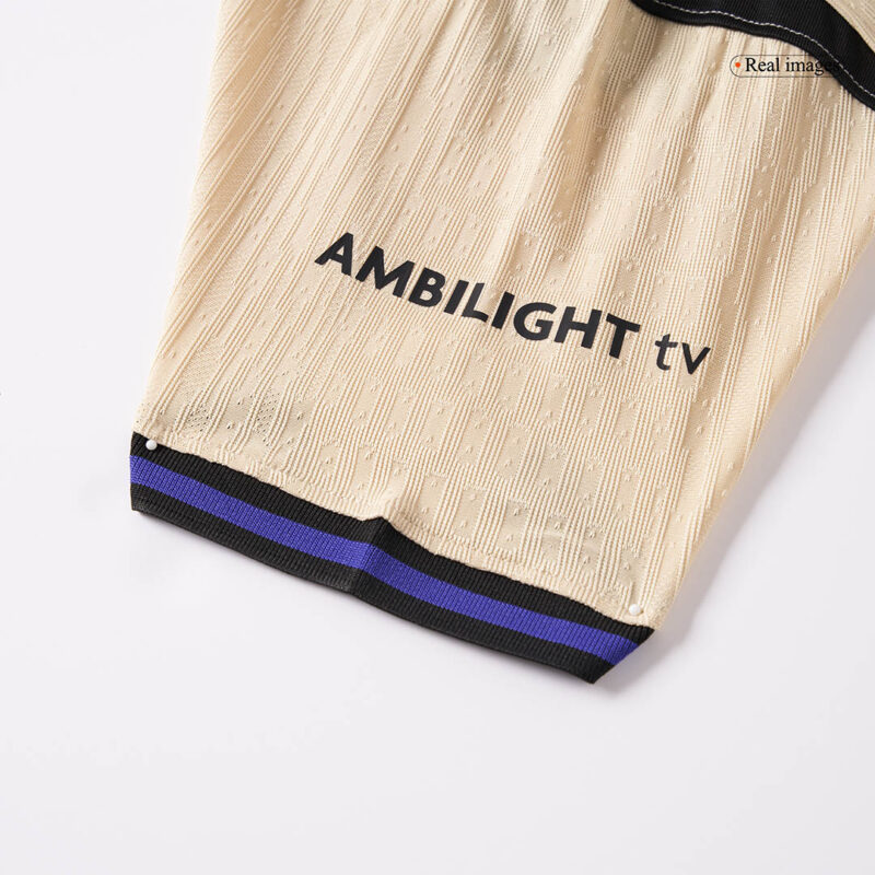 ROONY #19 Authentic Barcelona Away Soccer Jersey 2025/26 Yellow - UCL