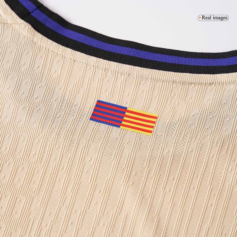 ROONY #19 Authentic Barcelona Away Soccer Jersey 2025/26 Yellow - UCL